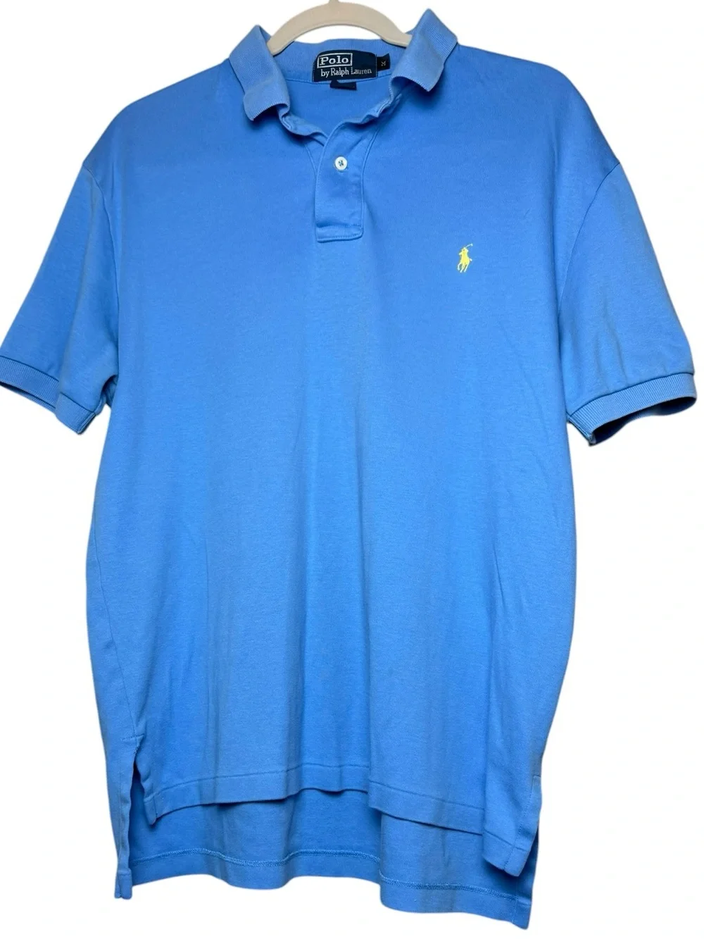 Polo Ralph‎ Lauren Light Blue Short Sleeve Cotton Polo Shirt Size Medium